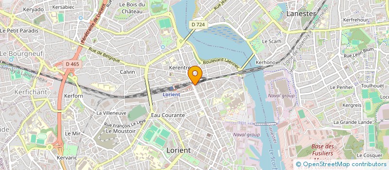 localisation de l'entreprise MADAME MARIE LE QUEMENER  LORIENT