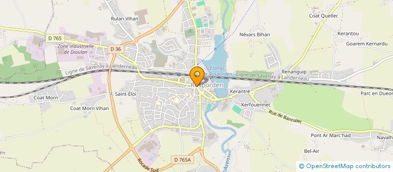 localisation de l'entreprise MADAME MARIE LE RESTE  ROSPORDEN