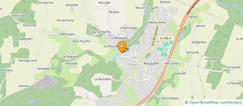 localisation de l'entreprise MADAME MARIE LE ROCH  ELVEN