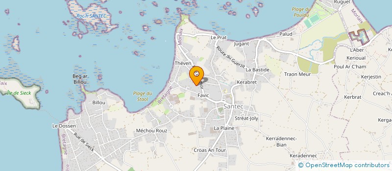 localisation de l'entreprise MADAME MARIE LE ROUX à SANTEC