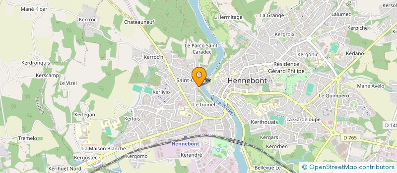 localisation de l'entreprise MADAME MARIE LE STRAT à HENNEBONT