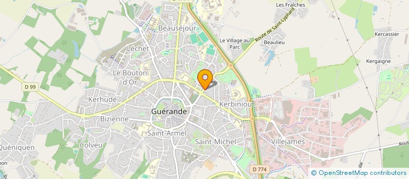 localisation de l'entreprise MADAME MARIE LE THIEC  GUERANDE