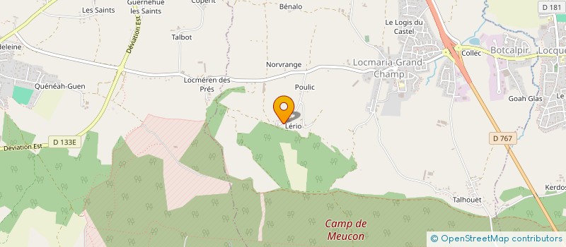 localisation de l'entreprise MADAME MARIE LE TOUX  LOCMARIA-GRAND-CHAMP