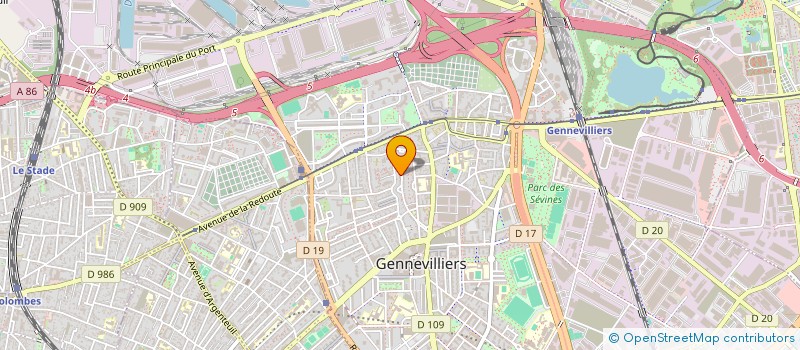 localisation de l'entreprise MADAME MARIE-LEA DEBZA  GENNEVILLIERS