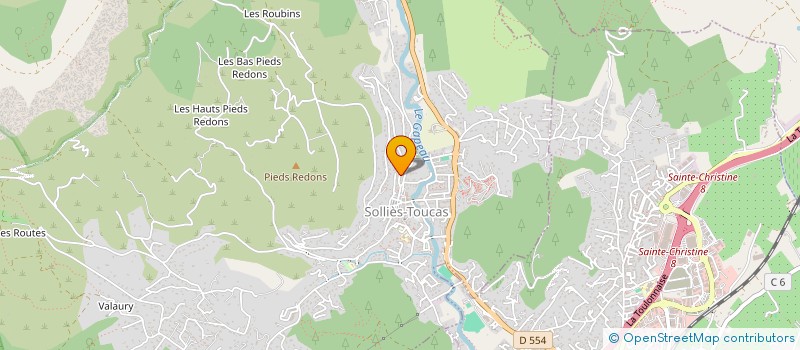 localisation de l'entreprise MADAME MARIE-LEA VOGEL  SOLLIES-TOUCAS