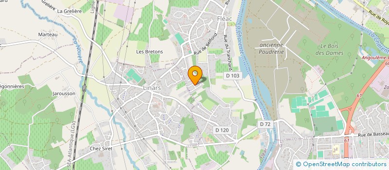 localisation de l'entreprise MADAME MARIE LEBEAU à LINARS
