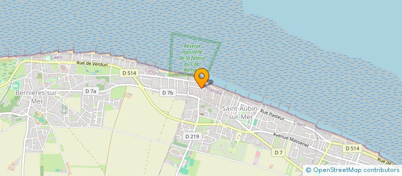 localisation de l'entreprise MADAME MARIE LEBEDEL  SAINT-AUBIN-SUR-MER