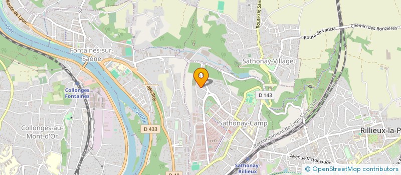 localisation de l'entreprise MADAME MARIE LEBLANC  SATHONAY-CAMP