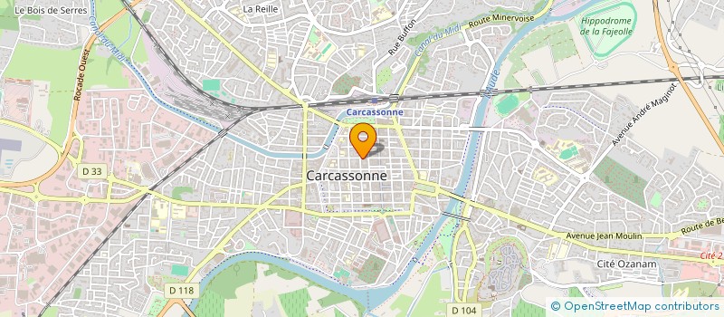 localisation de l'entreprise MADAME MARIE LEBON  CARCASSONNE