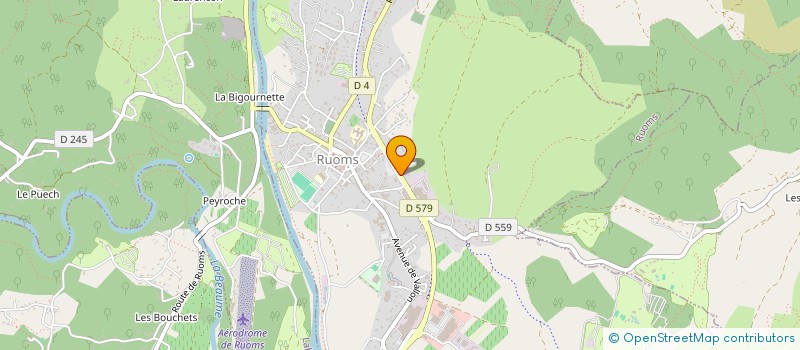 localisation de l'entreprise MADAME MARIE LEBON  RUOMS