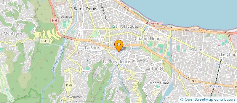 localisation de l'entreprise MADAME MARIE LEBON à SAINT-DENIS