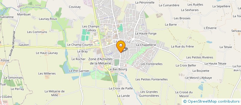 localisation de l'entreprise MADAME MARIE LEBRETON  MELESSE