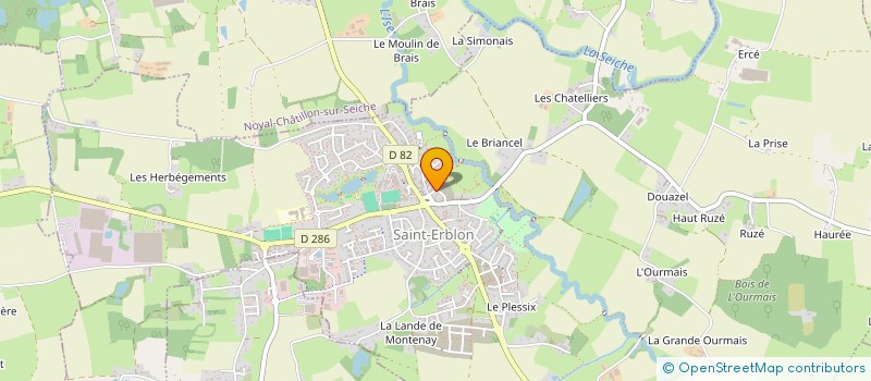 localisation de l'entreprise MADAME MARIE LEBRETON  SAINT-ERBLON