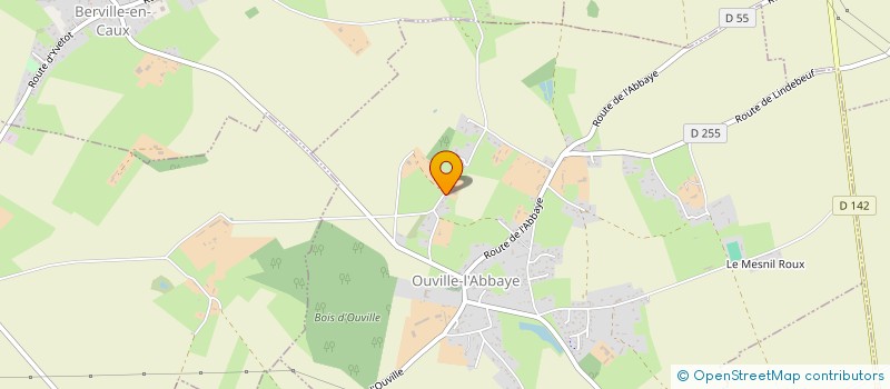 localisation de l'entreprise MADAME MARIE LECLERC  OUVILLE L'ABBAYE