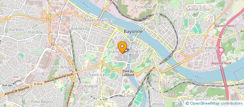 localisation de l'entreprise MADAME MARIE LECLERC  BAYONNE