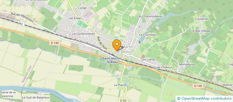 localisation de l'entreprise MADAME MARIE LECOMTE  SAINT-MARTIN-LE-BEAU