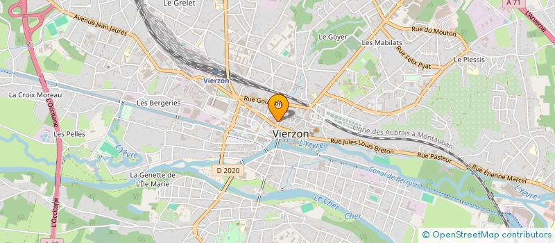 localisation de l'entreprise MADAME MARIE LECOMTE  VIERZON