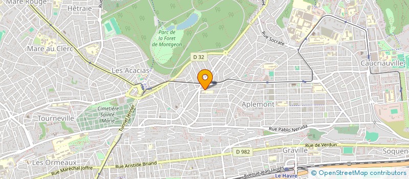 localisation de l'entreprise MADAME MARIE LECONTE à LE HAVRE