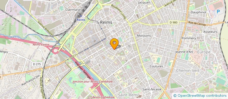 localisation de l'entreprise MADAME MARIE LECORNET COUTEAU  REIMS