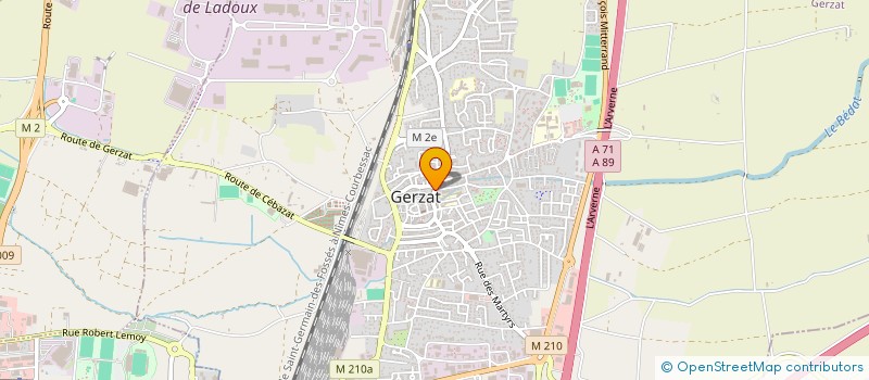 localisation de l'entreprise MADAME MARIE LECUYER  GERZAT