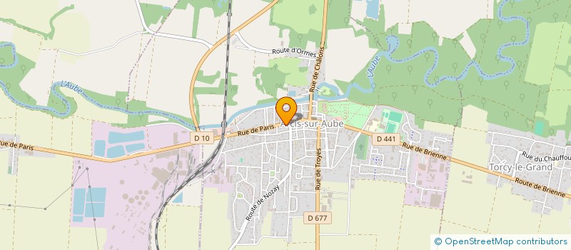 localisation de l'entreprise MADAME MARIE LEDOUIT  ARCIS-SUR-AUBE