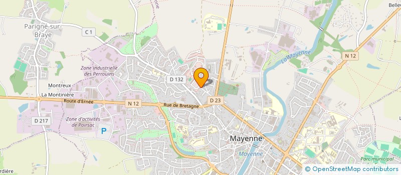 localisation de l'entreprise MADAME MARIE LEFEBURE à MAYENNE
