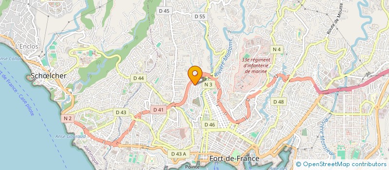 localisation de l'entreprise MADAME MARIE LEGENDARD  FORT DE FRANCE