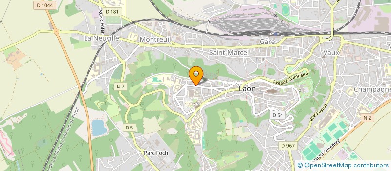 localisation de l'entreprise MADAME MARIE LEGER à LAON