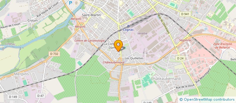 localisation de l'entreprise MADAME MARIE LEGER  CHATEAUBERNARD