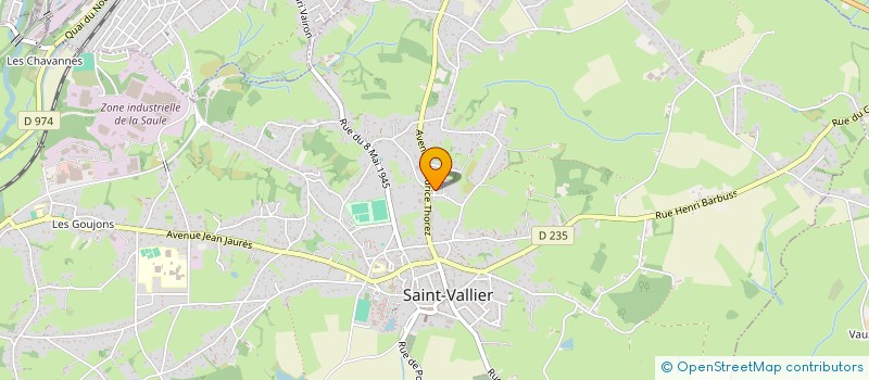 localisation de l'entreprise MADAME MARIE LEGRAND à SAINT VALLIER