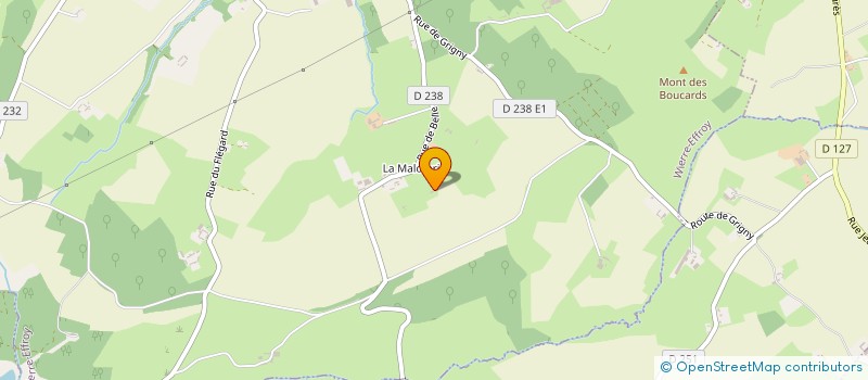 localisation de l'entreprise MADAME MARIE LEGRAND  WIERRE-EFFROY