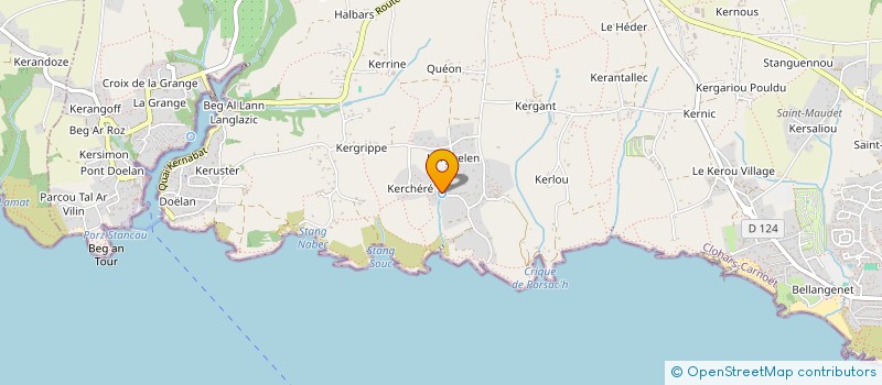 localisation de l'entreprise MADAME MARIE LELIAS  CLOHARS-CARNOET