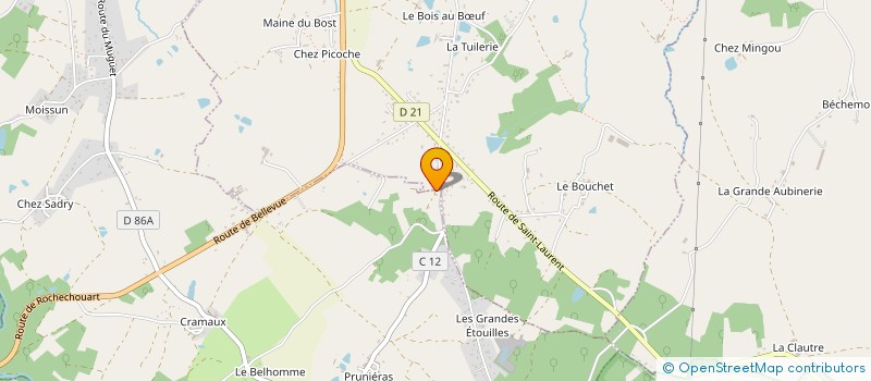localisation de l'entreprise MADAME MARIE LELOUCHE à SAINT-JUNIEN