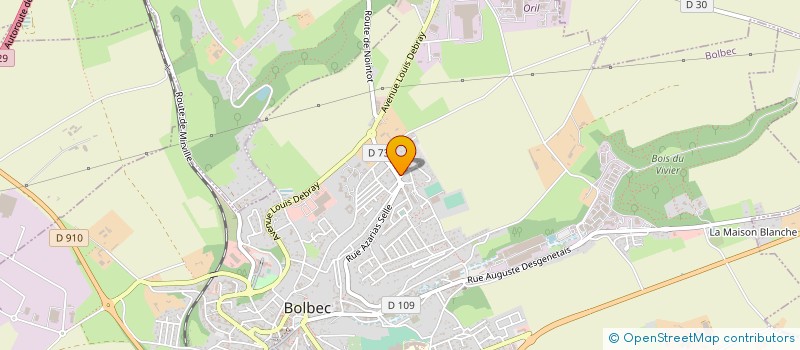 localisation de l'entreprise MADAME MARIE LEMAISTRE  BOLBEC