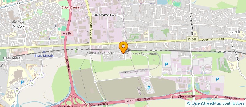 localisation de l'entreprise MADAME MARIE LEMAITRE  CALAIS