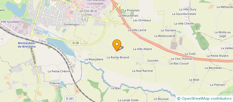 localisation de l'entreprise MADAME MARIE LEMARCHAND  MONTAUBAN-DE-BRETAGNE