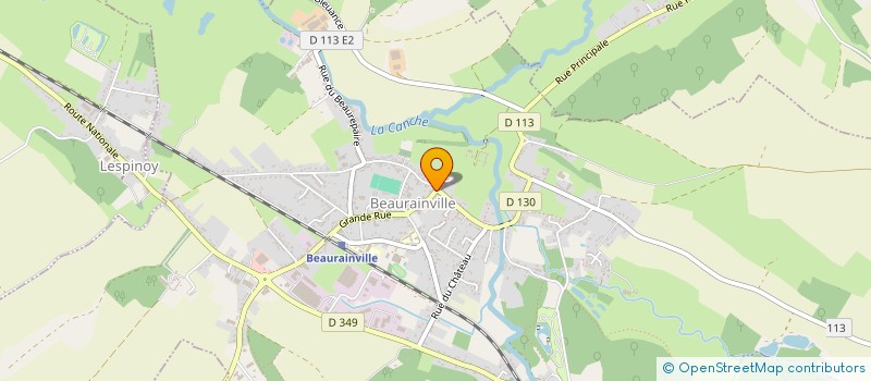 localisation de l'entreprise MADAME MARIE LEMEL  BEAURAINVILLE