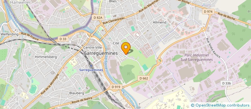 localisation de l'entreprise MADAME MARIE LEMME  SARREGUEMINES