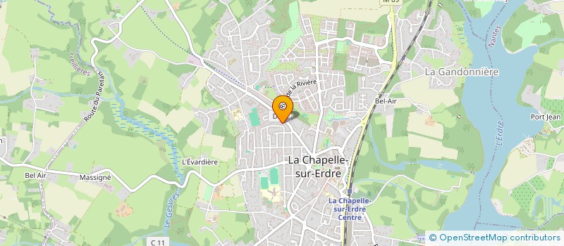 localisation de l'entreprise MADAME MARIE LEMONNIER à LA CHAPELLE-SUR-ERDRE