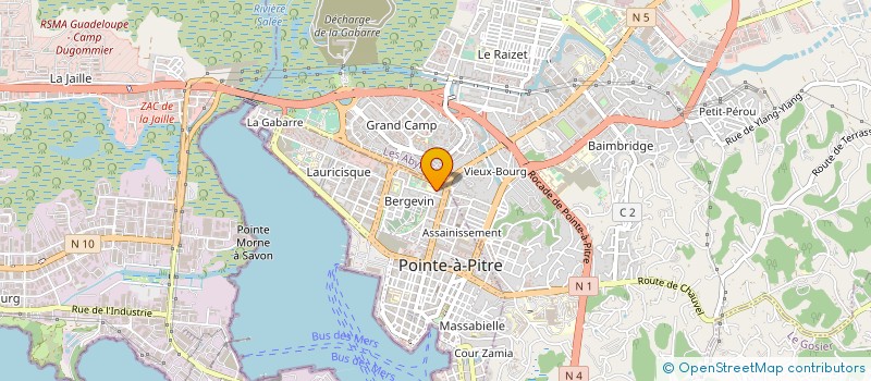 localisation de l'entreprise MADAME MARIE-LENE CAZEAU à POINTE A PITRE