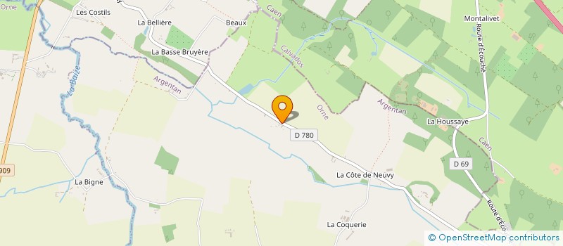 localisation de l'entreprise MADAME MARIE LENEVEU à NEUVY-AU-HOULME