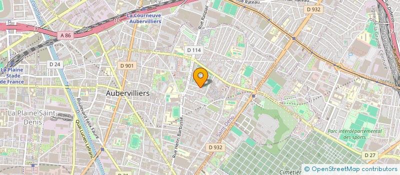 localisation de l'entreprise MADAME MARIE LENOBLE à AUBERVILLIERS