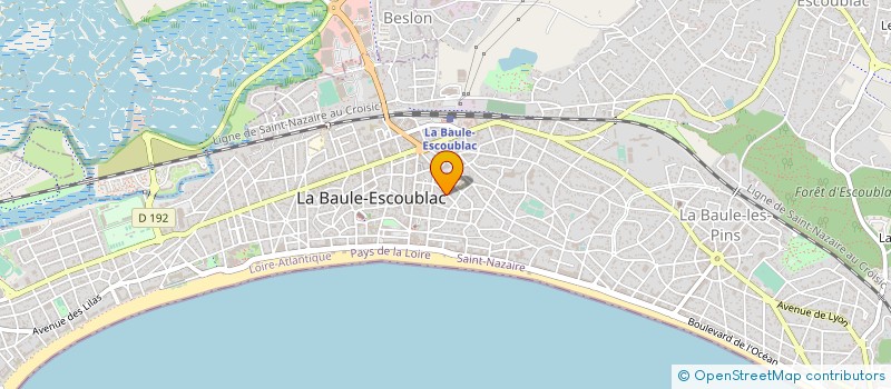 localisation de l'entreprise MADAME MARIE LEON à LA BAULE-ESCOUBLAC