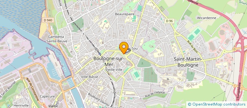 localisation de l'entreprise MADAME MARIE LEONETTI à BOULOGNE-SUR-MER