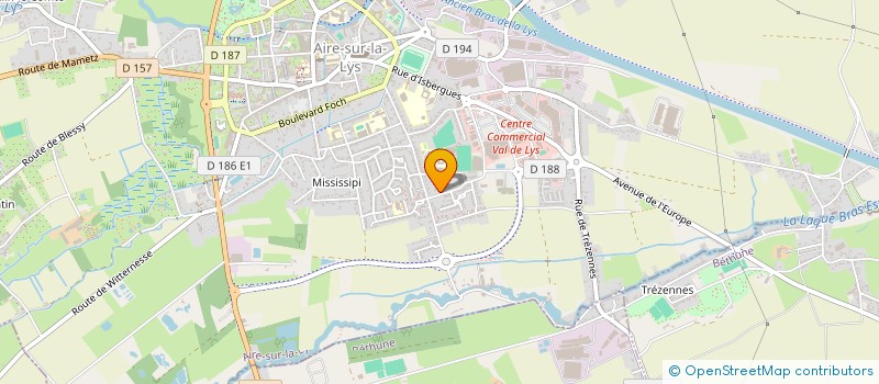 localisation de l'entreprise MADAME MARIE LEPETIT  AIRE-SUR-LA-LYS