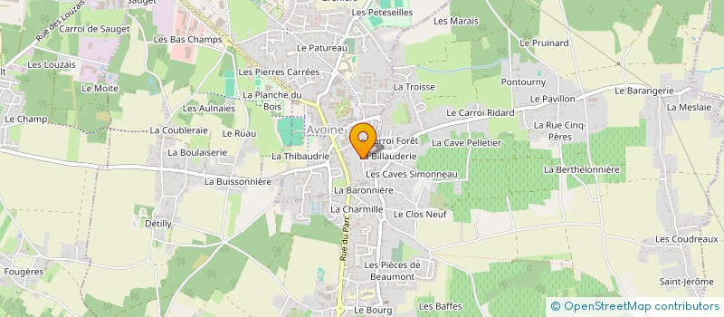 localisation de l'entreprise MADAME MARIE LEPEUVE à AVOINE