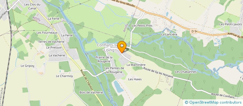 localisation de l'entreprise MADAME MARIE LEPROUST à CONFLANS-SUR-LOING