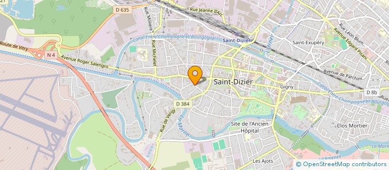 localisation de l'entreprise MADAME MARIE LEROUX à SAINT-DIZIER