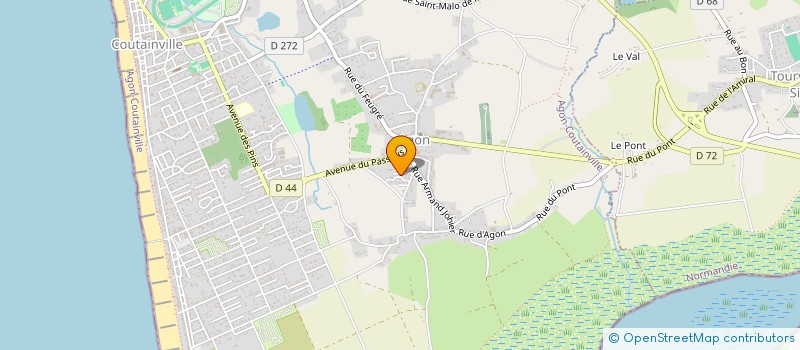 localisation de l'entreprise MADAME MARIE LEROUX à AGON-COUTAINVILLE