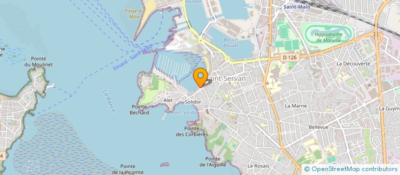 localisation de l'entreprise MADAME MARIE LEROUX  SAINT-MALO